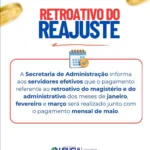 Prefeitura de Uruçuí informa pagamento de retroativo do reajuste a servidores efetivos